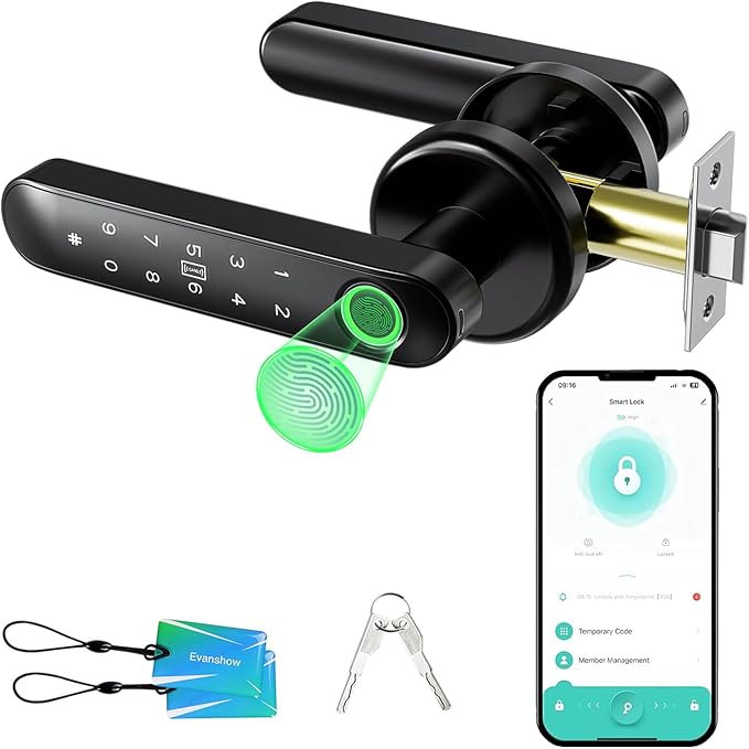 Fingerprint Door Lock Biometric Door Knob by Unknown