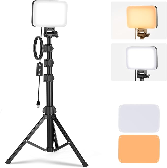 NEEWER Basics LED Video Light Panel Lighting Kit, Bi Color Dimmable Portable by Neewer