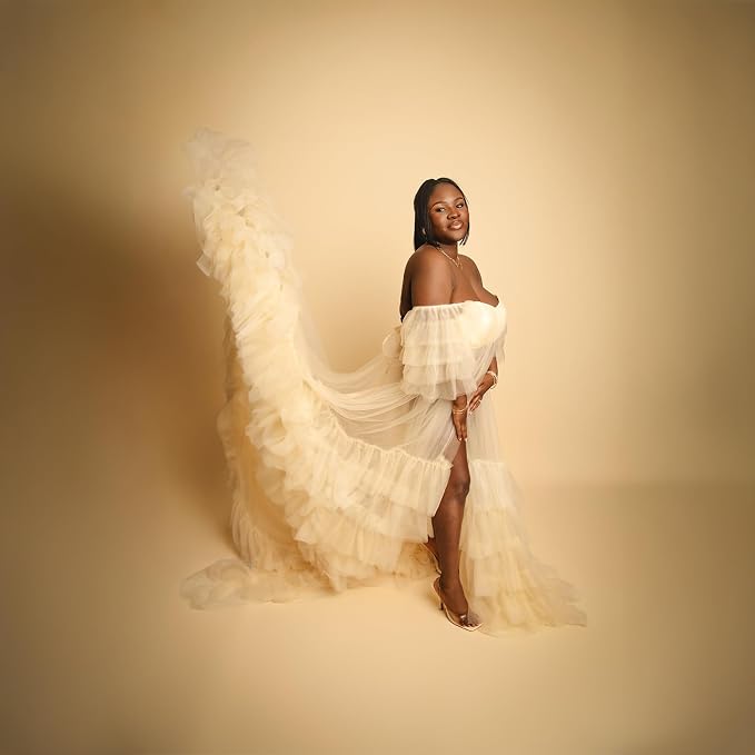Kate Seamless Paper Backdrop Beige Cream Paper Backdrop - Image 5