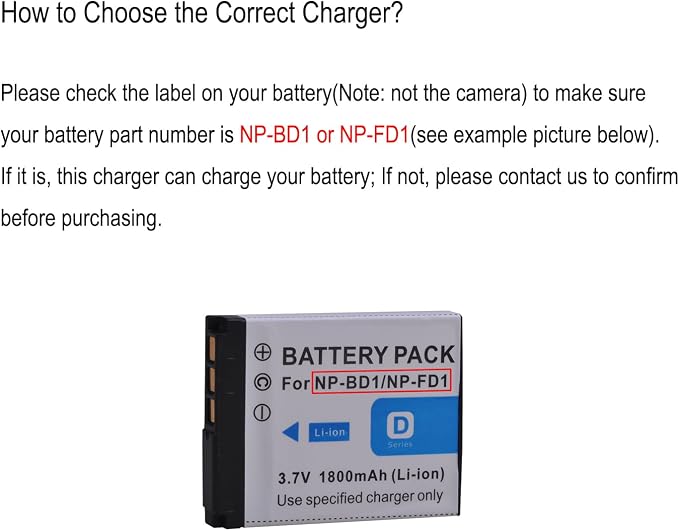 NP-BD1 BC-CSD NP-FR1 NP-FD1 Battery Charger - Image 2