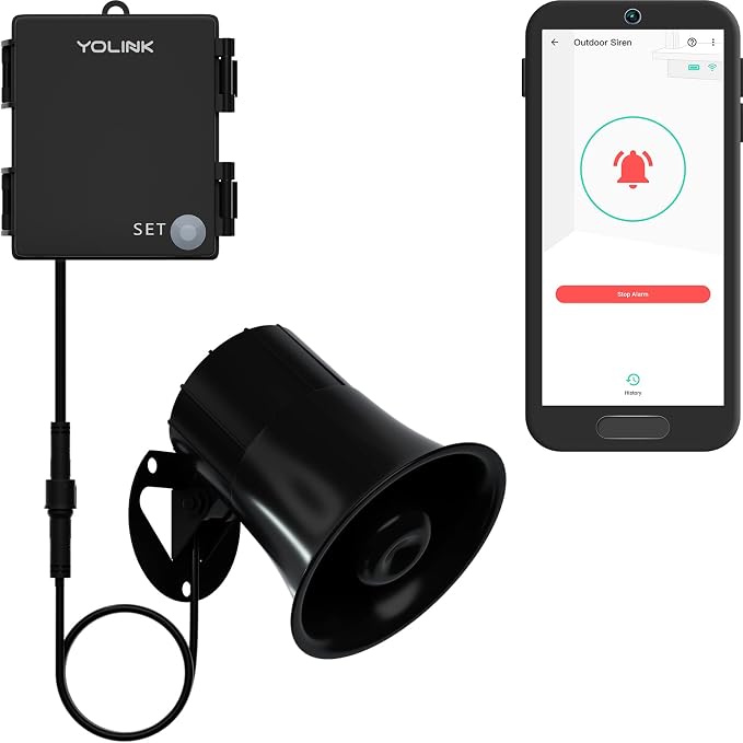 YoLink Outdoor Security Siren & Smart Alarm Controller Kit by YoLink