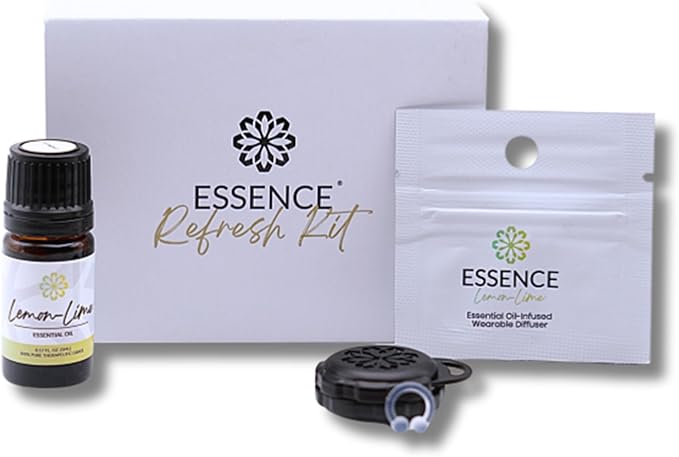 Essence Wearable Aromatherapy Nasal Diffuser – Lemon-Lime Essential Oil Nose by Essence