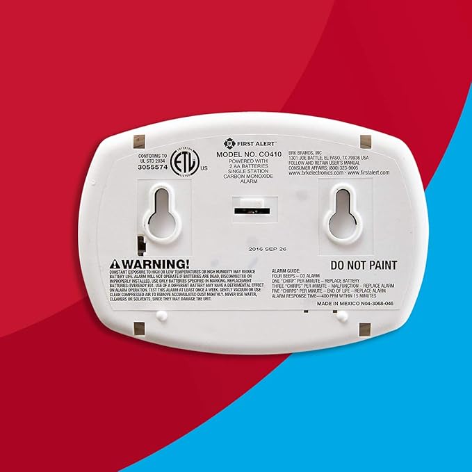 First Alert CO410 Digital Carbon Monoxide Detector 3-Pack | Battery Operated - Image 5