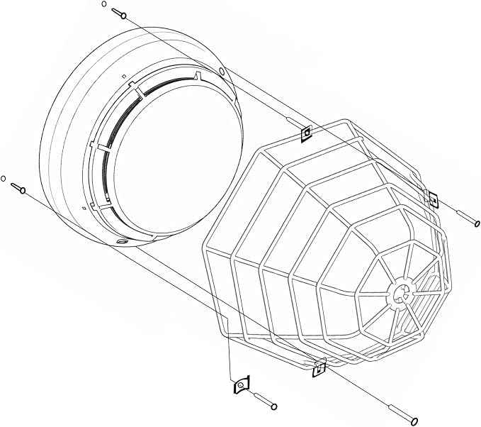 Blulu 2 Pcs Octagonal Smoke Detector Cover Stopper, Smoke Alarm Cage, 7 Inch - Image 6