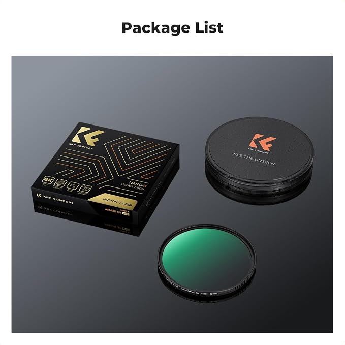 K&F CONCEPT 72mm Explosive-Proof MCUV Lens Protection Filter 28 Multi-Layer - Image 7