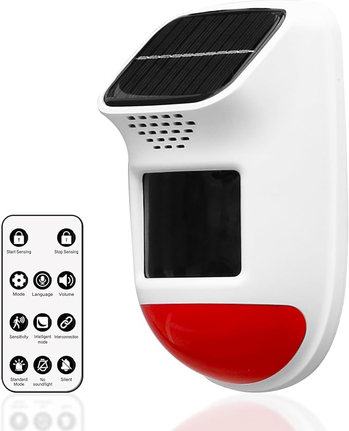 Solar Motion Sensor Alarm by WGRLIT