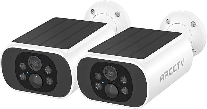 ARCCTV Solar Security Camera Outdoor Wireless, 4MP Battery Powered Home by ARCCTVSecurity