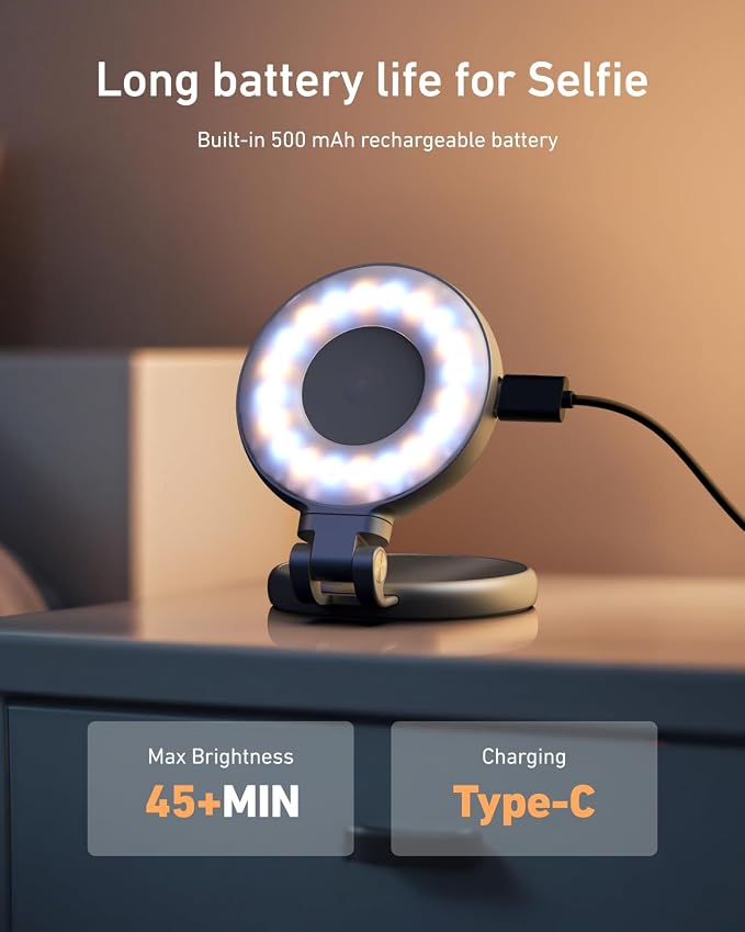TELESIN C03 Magnetic Selfie Light, Phone Light Compatible - Image 6