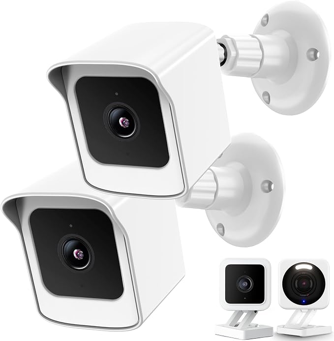 PEF Mount for All-New Wyze Cam V4 and V3, Weatherproof Protective Cover and 360 by PEF