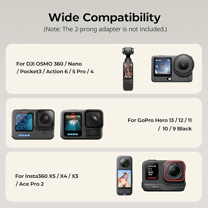 SMALLRIG Backpack Strap Mount for GoPro Hero 13/12/11, for DJI Osmo Nano Action - Image 6