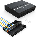12 Port Patch Panel Blank Keystone Patch Panel Shielded Compatible by Enmane