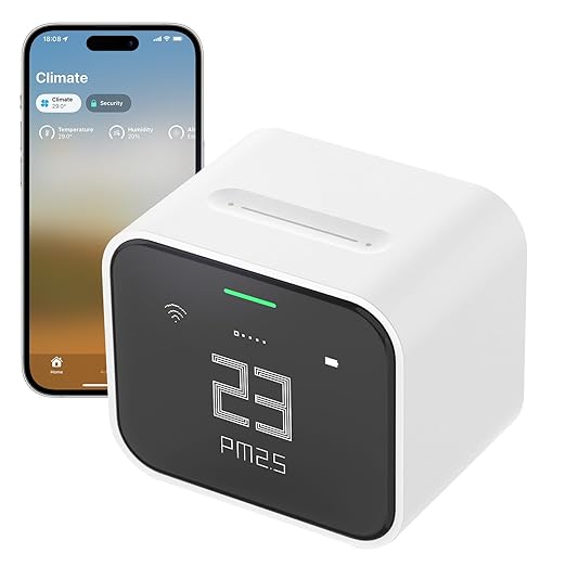 Qingping Air Monitor Lite, Apple HomeKit Compatible Wi-Fi Indoor Air Quality by Qingping