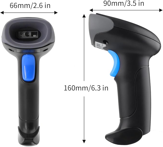 Wireless Barcode Scanner 1D QR Scanner Wireless Handheld Laser Bar Code Reader - Image 7