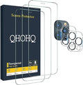 QHOHQ 3 Pack Screen Protector for iPhone 12 Pro Max 6.7" by QHOHQ