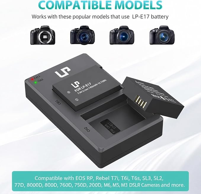 LP LP-E17 Battery Charger Pack, Compatible - Image 2