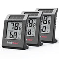 BaldrTherm Humidity Thermometer Meters, Solar-Powered Indoor Temperature Sensor by BaldrTherm