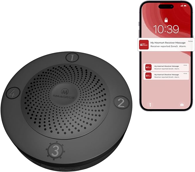 eMACROS Pro 3 Smart Solar Driveway Alarm System, App Push Notifications by eMACROS