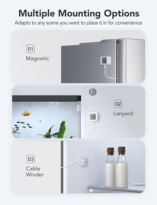 GoveeLife Freezer Thermometer Alarm, Smart Bluetooth Temperature Monitor Sensor - Image 6