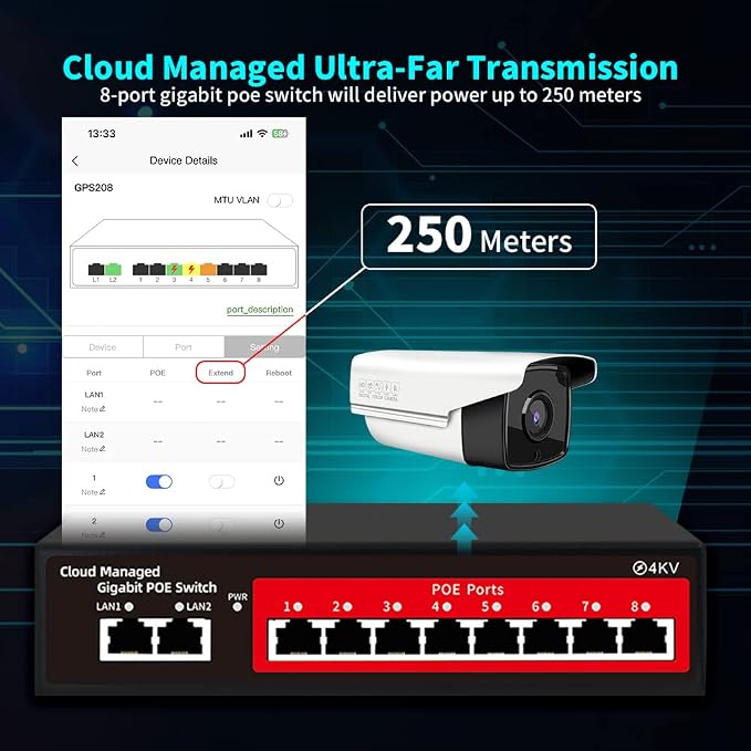 STEAMEMO 10-Port Gigabit Managed PoE Switch - Image 5