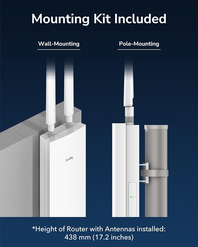 Cudy Outdoor AX3000 HighPowerWiFi6 Access Point, IP65 Weather Proof, External - Image 7