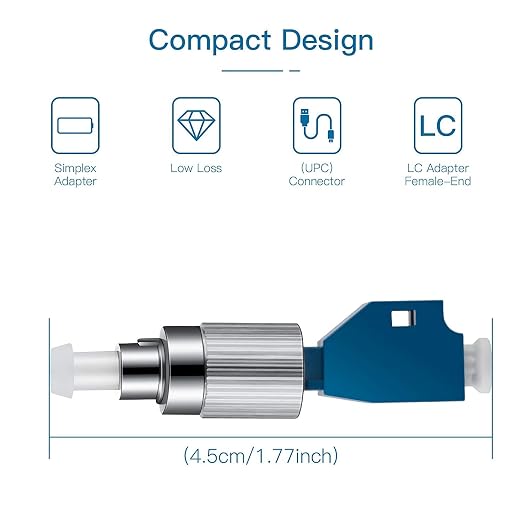 Moocci 20 Pcs Visual Fault Locator Fiber Adapter, Fiber Optic Connector - Image 2