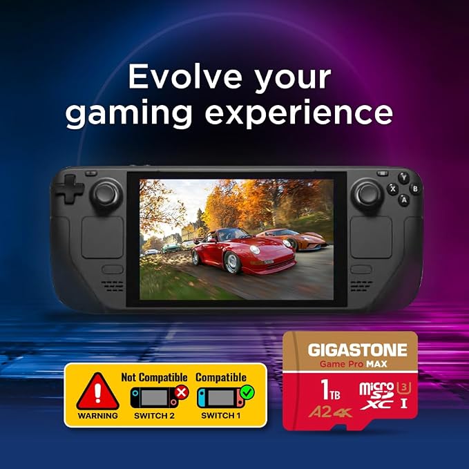 【for Switch 1 Only】 GIGASTONE 1TB Micro SD Card, 4K Game Pro MAX, Memory Card - Image 7