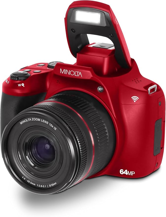 Minolta 64MP Digital Camera – 10x Optical Zoom, 4K Ultra HD Video, Macro - Image 7