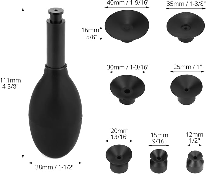 QWORK 8-in-1 Lens Sucker Kit | Interchangeable Anti-Static, ESD Conductive - Image 2