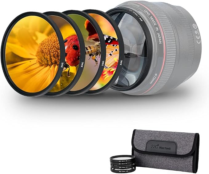 49mm Macro Close-Up Filter Set Macro Filter Accessory by JJC
