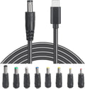 USB C to DC 5.5mm x 2.1mm Power Cable Cord, USB C Input to DC 12V Out Charging by HSZJsto