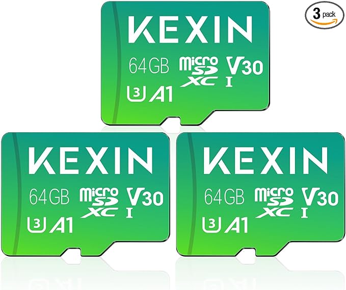 KEXIN 64GB Micro SD Card 3 Pack by Home