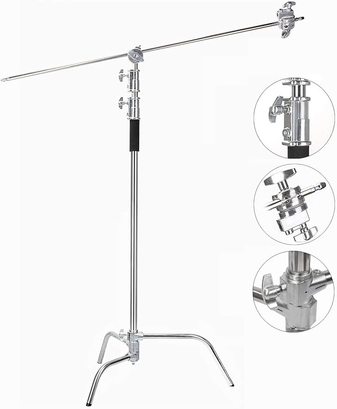 EACHSHOT C Stand Metal with Bag Wheel Max 10.8ft/330cm with 106cm Holding Arm 2 - Image 3