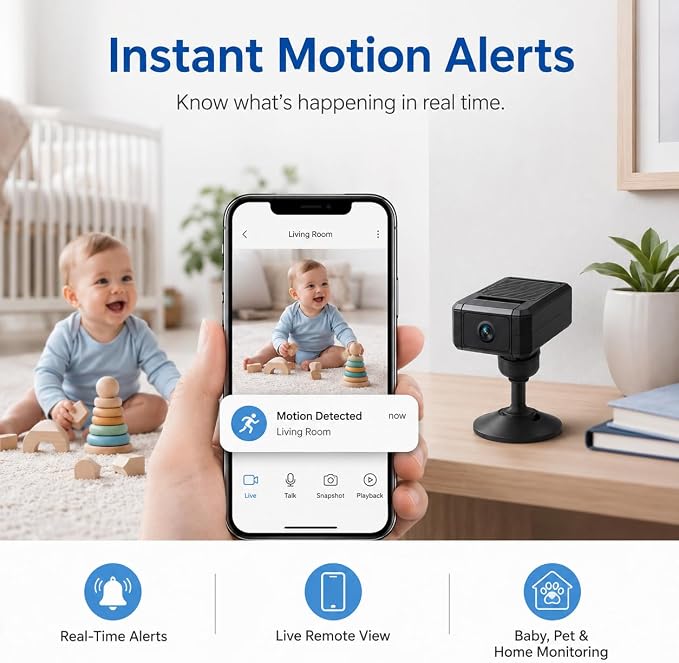 Mini WiFi Hidden Camera 1080P HD, Small Spy Camera - Image 4