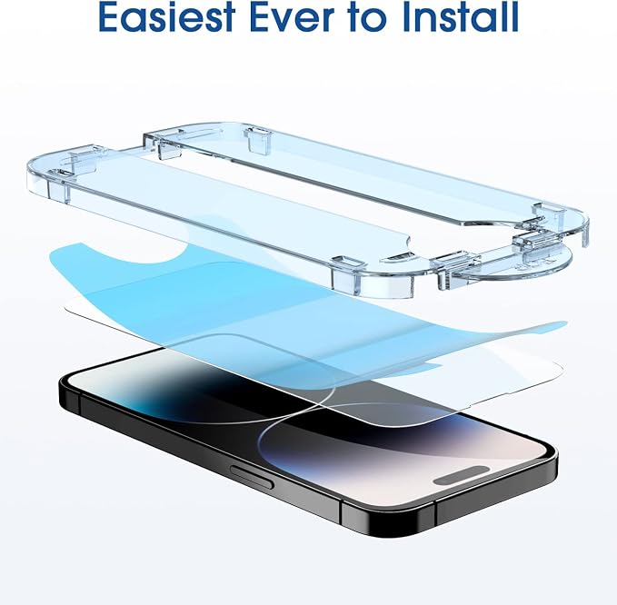 amFilm 2 Pack Tempered Glass Screen Protector + Camera Lens Protector - Image 3