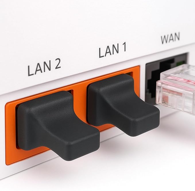 50 Pcs RJ45 Dust Cover, Ethernet Port Cover Plugs Silicone Anti Dust Caps - Image 3
