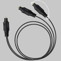 1x2 Digital Audio Splitter Cable, Toslink Digital Fiber Optic Audio Splitter 1 by Bangun