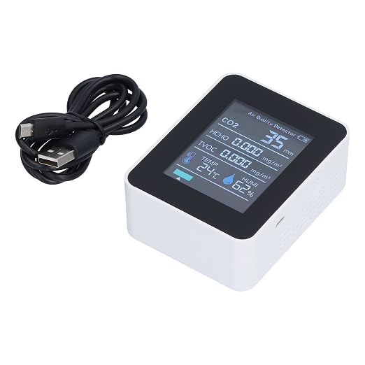 Air Quality Monitor with Clear Alarm Smart Display Real Time Portable Detector - Image 7