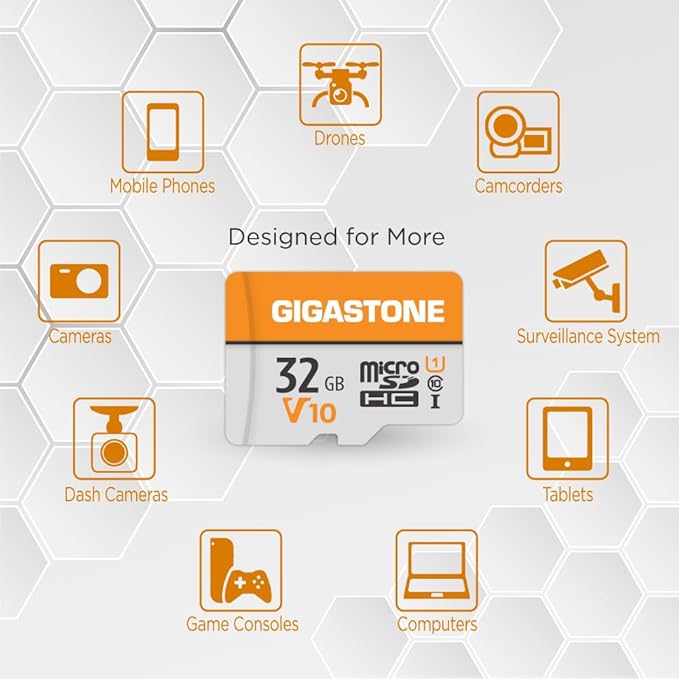 GIGASTONE 32GB Micro SD Card, V10 Video Recording, Surveillance, Security Camera - Image 3