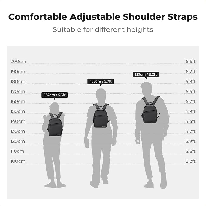 K&F CONCEPT Camera Backpack, Lightweight Camera Bag - Image 7