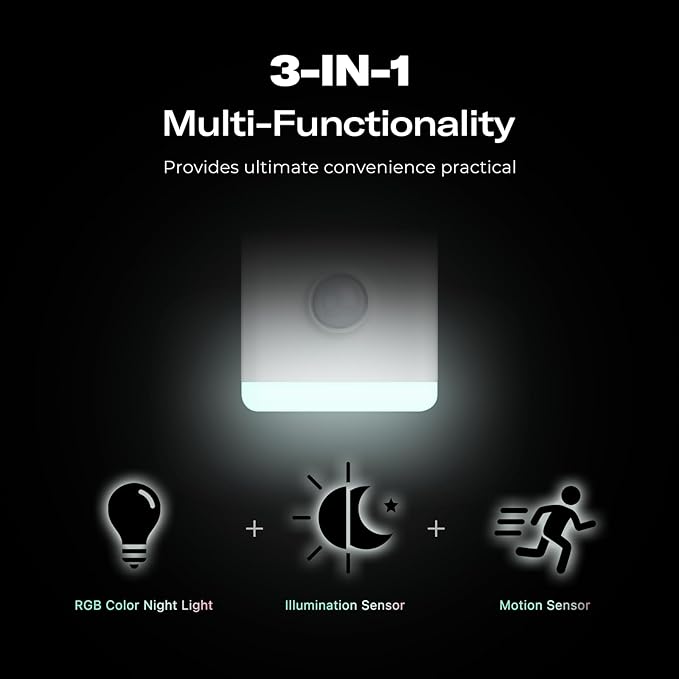 THIRDREALITY Smart Color Night Light 2 Pack, Matter Over WiFi, 3-1 - Image 3