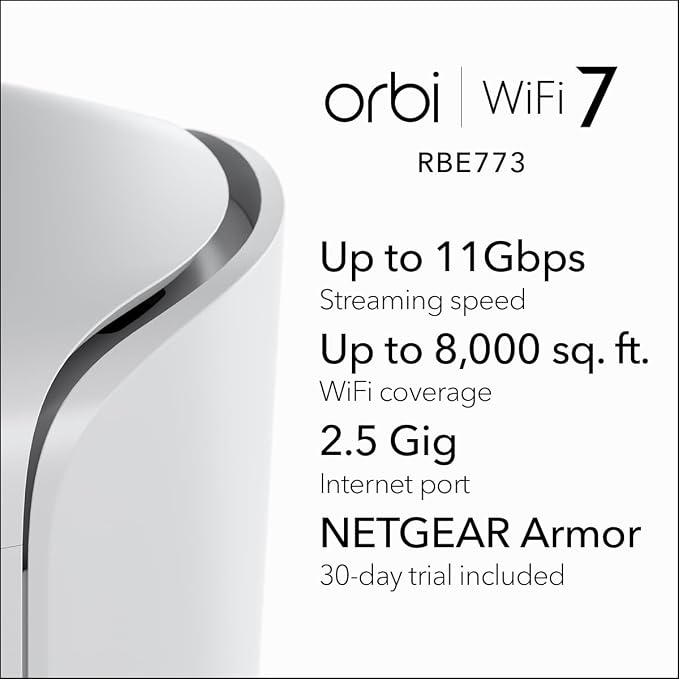 NETGEAR Orbi 770 Series Tri-Band WiFi 7 Mesh Network System - Image 2