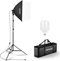 NEEWER 350W Equivalent Softbox Lighting Kit, 5700K LED Light Bulb, 24x24 inches by Neewer