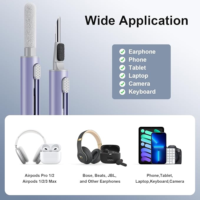 Hyashee Cleaner Kit for Airpods Pro 1 2 3 Multi-Function Cleaning Pen - Image 5