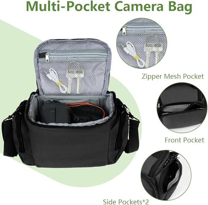 Ainiv DSLR Camera Bag, Waterproof Anti-Shock SLR Camera Case, Large Adjustable - Image 3