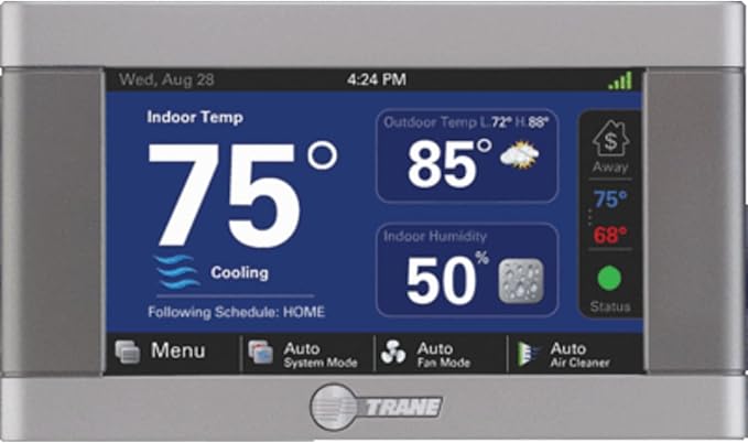 Trane ComfortLink II XL850 Wi-Fi/Ethernet Touchscreen Smart Programmable by Unknown