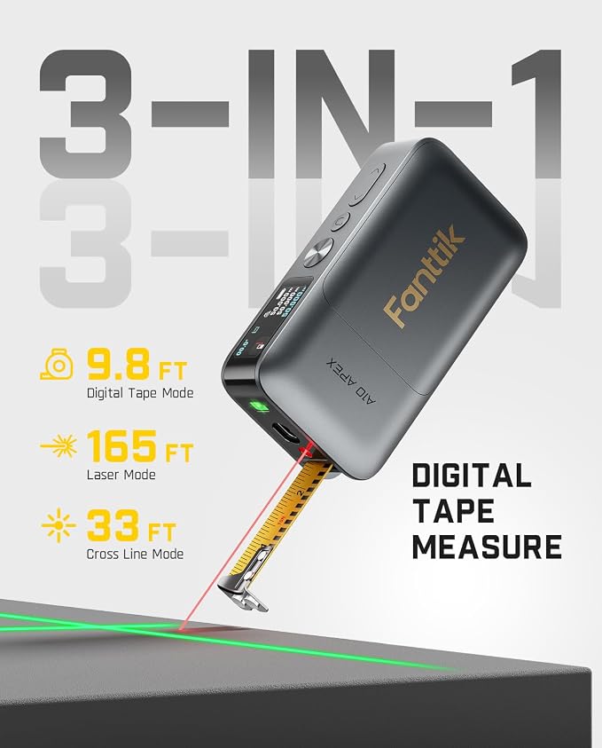 Fanttik A10 Pro 2-in-1 Digital Laser Tape Measure - Image 6