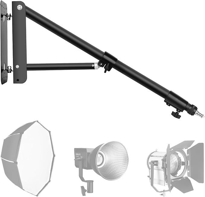 EMART Ring Light Wall Mount Boom Arm, Adjustable 71in/180cm Mounted Overhead by EMART