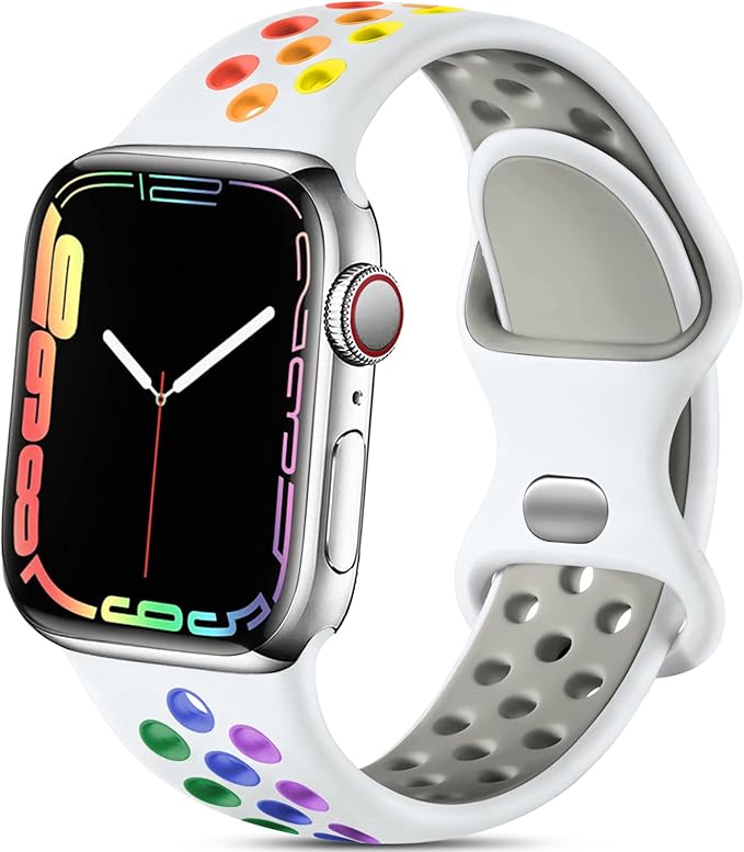 Lerobo Compatible with Apple Watch Bands 40mm 41mm 38mm 42mm, Sport Soft by Lerobo