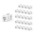 VCE UL Listed 25-Pack RJ45 CAT6 Keystone Coupler Female to Female Insert Coupler by VCE