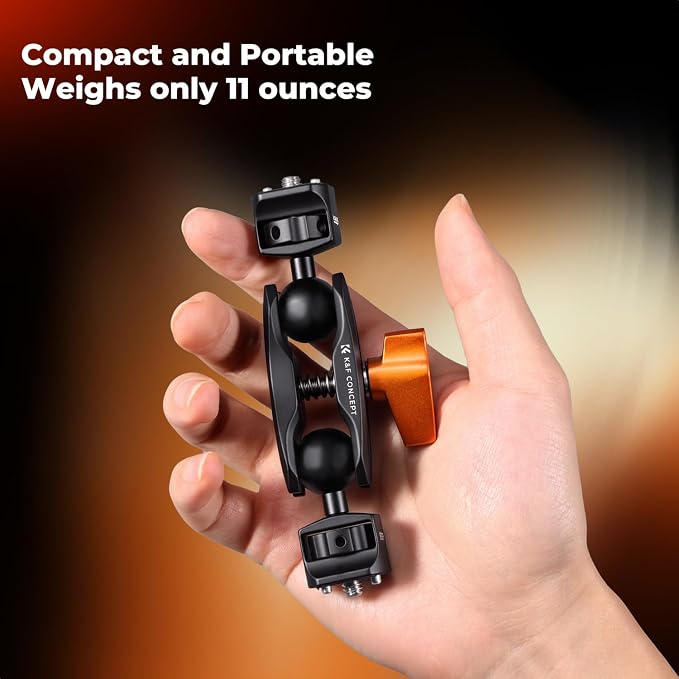 K&F CONCEPT Dual Ball Heads Magic Arm, Articulating Magic Arm - Image 6
